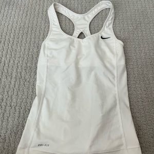 Nike dri-fit tennis sports tank built in sports bra